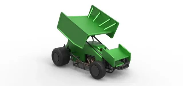 Diecast Winged Sprint car Scale 1:25 — Image 19 of 30