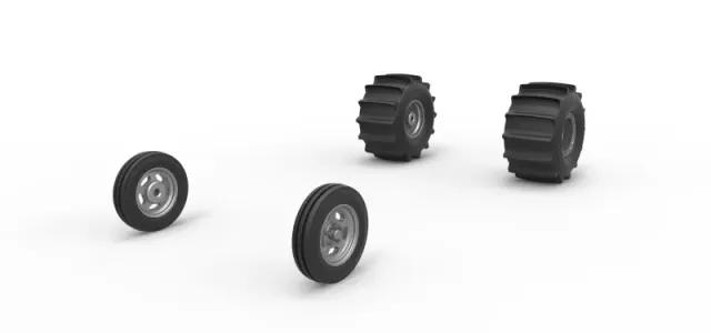 Wheel set of Dirt Dragster Scale 1:25 — Image 2 of 12