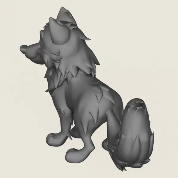 Wolf Toy Print Ready 3D Model — Image 5 of 5
