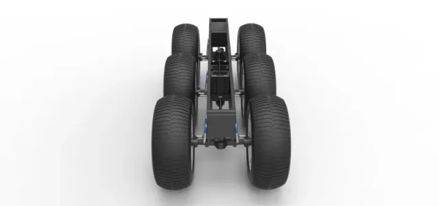 Diecast Chassis of 6x6 Monster Truck Version 3 Scale 1:25 — Фото 8 из 25