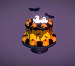 Pumpkin Cake for Halloween
