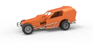 Vintage Dirt Modified stock car Version 3 Scale 1:25