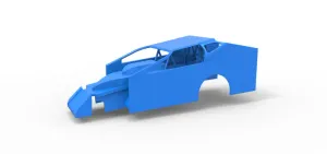Shell of Northeast Dirt Modified stock car Scale 1:25
