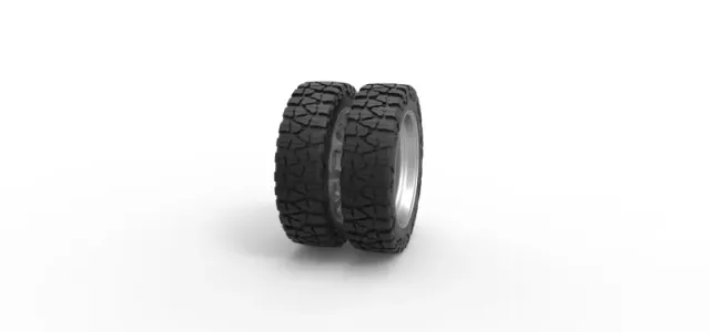 Diecast Rear semi wheel for pickup Version 3 Scale 1:25 — Фото 3 из 12