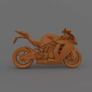 KTM 1190 RC8 2011-2015 Motorcycle 3D Printable Model