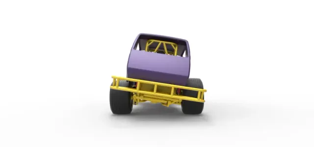 Vintage Northeast Dirt Modified stock car while turning 1:25 — Фото 16 из 31