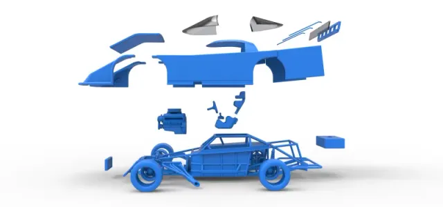 Asphalt Outlaw Super late model Scale 1:25 — Image 29 of 31