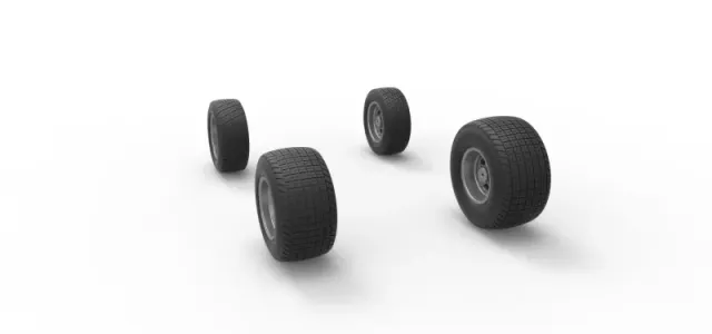 Wheel Set of Midget car Scale 1:25 — Image 9 of 16