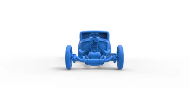 Front engine old school dragster with shell Scale 1:25 — Фото 16 из 30