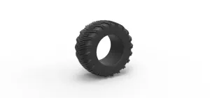 Diecast pulling tractor rear tire 12 Scale 1:25