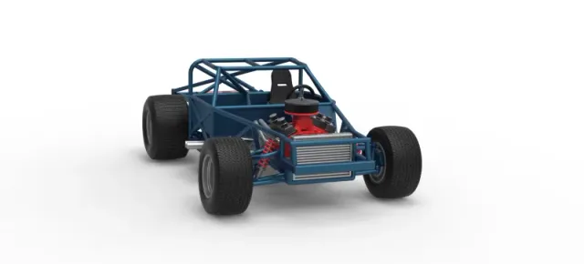 Vintage Dirt late model Race car Base Scale 1:25 — Фото 26 из 29