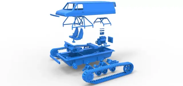 Vintage Monster tank Version 3 Scale 1:25 — Image 23 of 31