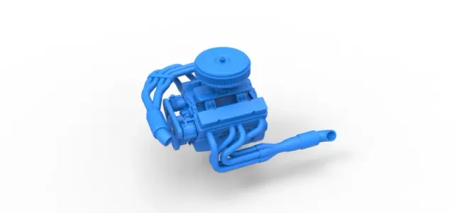 Engine V8 for Supermodified race car Version 4 Scale 1:25 — Image 2 of 23