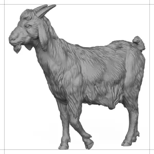 3D Printable Goat