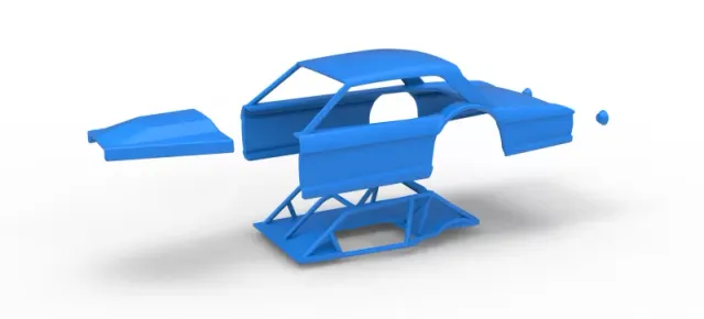 Shell of Vintage Asphalt Modified stock car V11 Scale 1:25 — Image 19 of 25