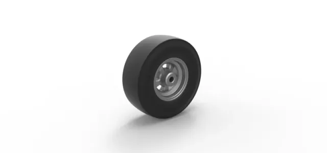 Rear wheel of vintage dragster Scale 1:25 — Фото 9 из 12