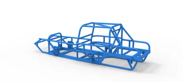 Frame of Vintage Dirt Modified stock car Version 6 Scale 1:25 — Image 10 of 16