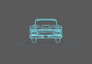 Chevrolet - C10 1961 Wall Art