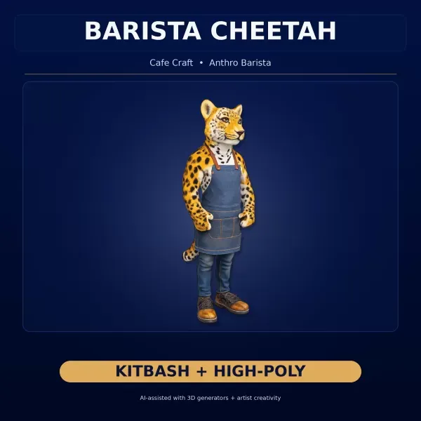 Anthro & Creature Character Collection – Kitbash + High-Poly 3D — Фото 4 из 21