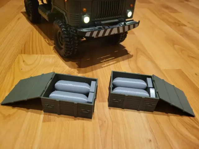 BOX WITH AIRPLANE BOMB FOR WPL RC TRUCKS IN 1:16 SCALE — Фото 6 из 7