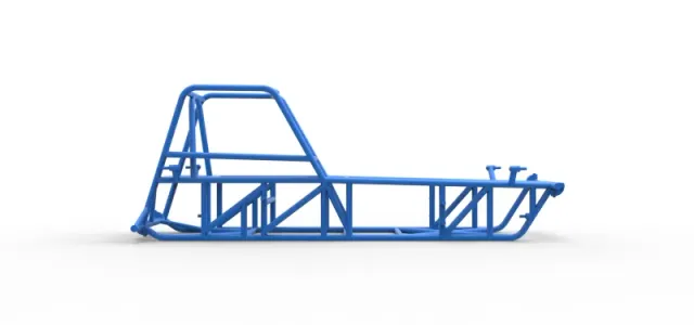 Frame of Vintage Dirt Modified stock car Version 2 Scale 1:25 — Image 13 of 17