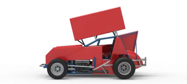 Winged Sprint car Version 2 Scale 1:25 — Фото 9 из 30
