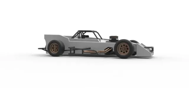Small Block Supermodified race car Scale 1:25 — Image 25 of 31