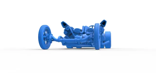 Diecast Front engine old school 6 wheeled dragster Scale 1:25 — Image 15 of 31