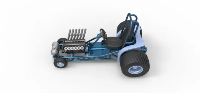 Diecast Mini Rod pulling tractor 9 Scale 1:25 — Image 7 of 31