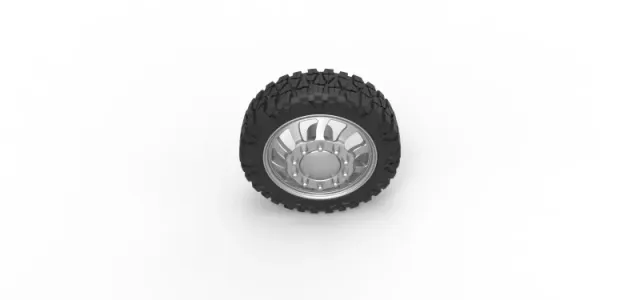 Diecast Front semi wheel for pickup Version 8 Scale 1:25 — Фото 6 из 12