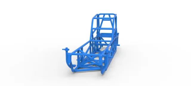 Frame of Vintage Dirt Modified stock car Version 4 Scale 1:25 — Фото 4 из 17