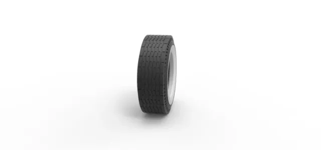 Whitewall rear tire of vintage dragster Version 9 Scale 1:25 — Фото 3 из 9
