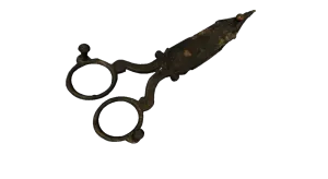 Decorative pattern of old scissors