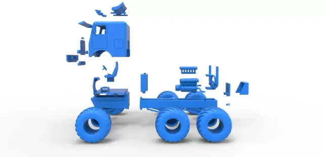 Diecast Monster truck 6x6 Scale 1:25 — Фото 27 из 31