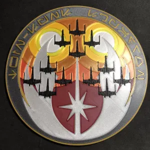 Twin-Suns Squadron Unit Patch Wall Plaque