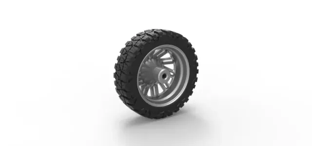 Diecast Front semi wheel for pickup Version 11 Scale 1:25 — Image 8 of 11
