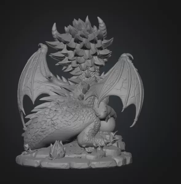 Blossom Baby Dragon STL File for 3D Print — Фото 10 из 15
