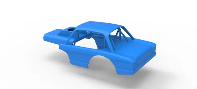 Shell of Vintage Dirt Modified stock car Version 10 Scale 1:25 — Фото 9 из 15