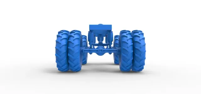 Chassis of Vintage Monster Truck with double wheels Scale 1:25 — Фото 16 из 26