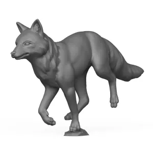 3D Printable Fox Running Pose