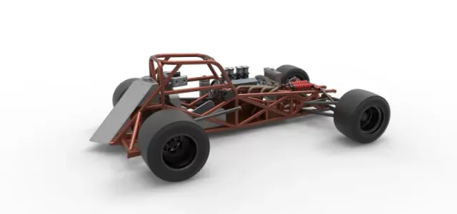 Supermodified front engine race car Base Version 3 Scale 1:25 — Image 20 of 31