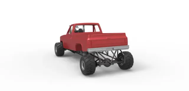 Diecast old school pulling truck 4wd Scale 1:25 — Фото 10 из 30