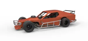 Diecast Asphalt Modified stock car Scale 1:25