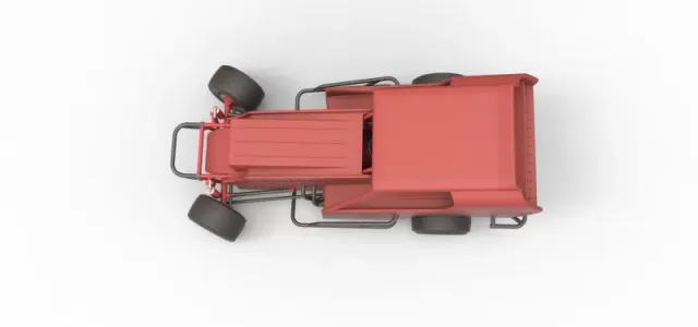 Vintage Dirt Modified stock car Version 4 while turning 1:25 — Фото 11 из 31