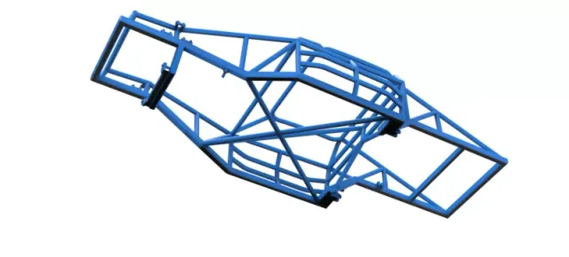 Frame of Vintage Dirt late model Race car Version 2 Scale 1:25 — Фото 2 из 15