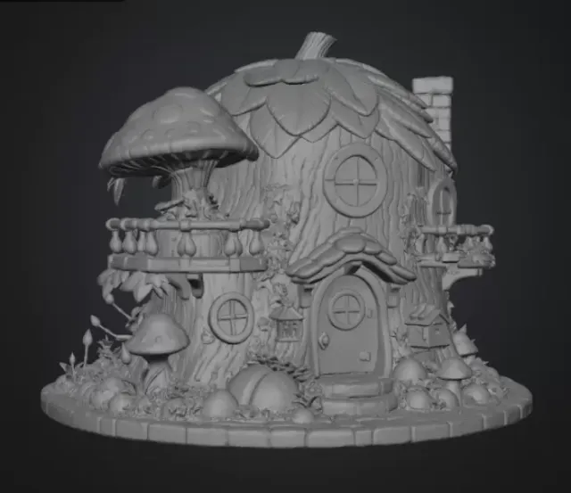 Enchanted Tree House Cottage STL File for 3D Print — Фото 15 из 16