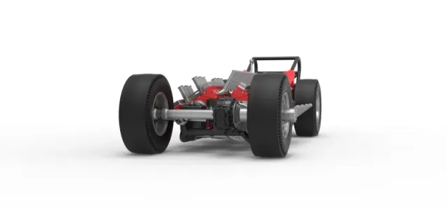 Vintage AWD Dragster Version 2 Scale 1:25 — Фото 6 из 30