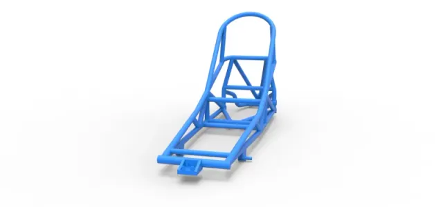 Frame of old school Front engine dragster Version 6 Scale 1:25 — Image 4 of 12