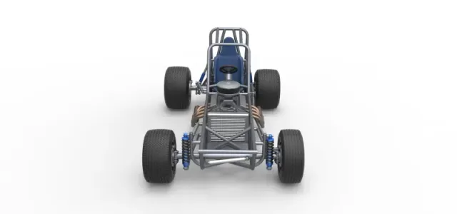 Vintage Dirt Modified stock car Base Version 5 Scale 1:25 — Фото 8 из 27