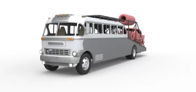 Vintage Transporter truck for Race car Version 8 Scale 1:25 — Фото 2 из 30
